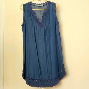 Women's Denim mini dress sz M